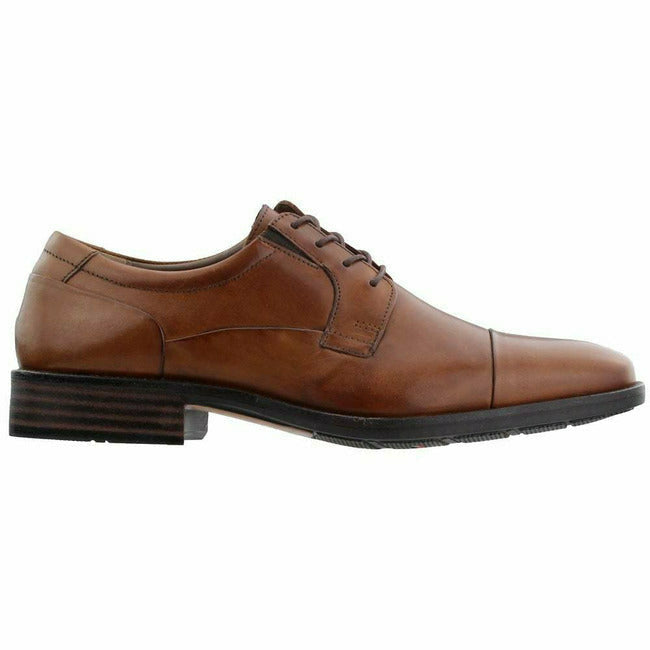 Johnston & Murphy Men's Lancaster Cap Toe Shoe Tan Full Grain 20-6900