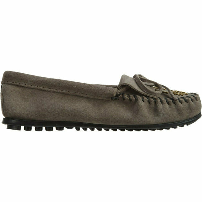 Minnetonka Moccasin Moko Moc Gray MINNETONKA FOOTWEAR Roderer Shoe Center