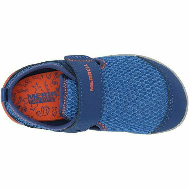 Merrell Kids Bare Steps H20 Flexible Sneaker (Infant/Toddler) Blue MERRELL FOOTWEAR Roderer Shoe Center