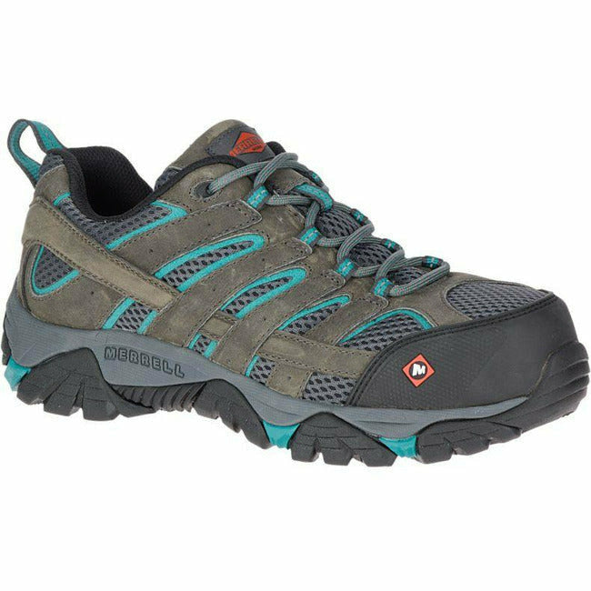 Merrell Women's Vertex Vent Composite Safety Toe Work Shoe Pewter MERRELL FOOTWEAR Roderer Shoe Center