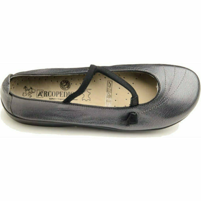 Arcopedico Women's Vitoria Z Pewter Leather Maryjane ARCOPEDICO FOOTWEAR Roderer Shoe Center