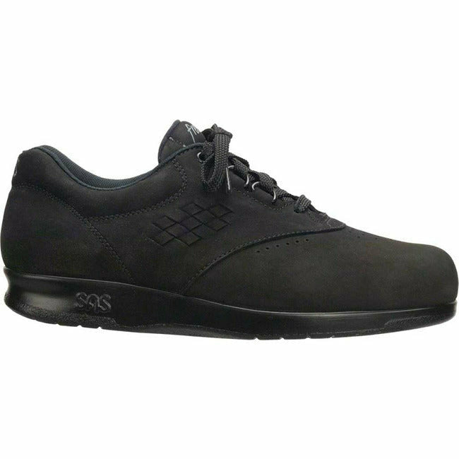 SAS Women's Freetime easy Laceup Comfort Walking Shoe Charcoal Suede  SAS FOOTWEAR Roderer Shoe Center