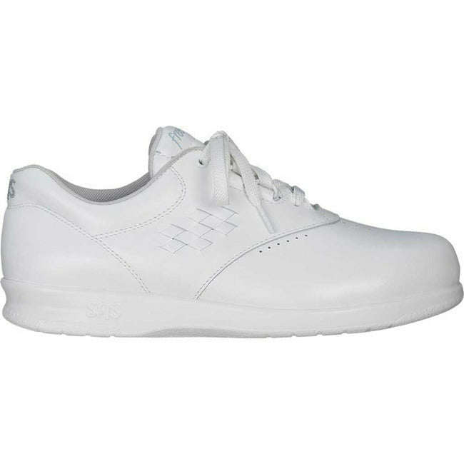 SAS Women's Freetime easy Laceup Comfort Walking Shoe White Leather SAS FOOTWEAR Roderer Shoe Center