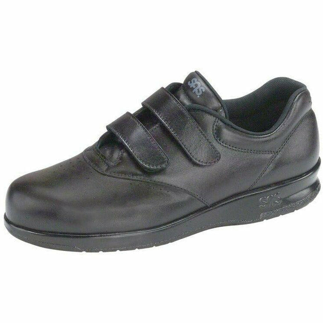 SAS ME TOO women's double velcro comfort walking shoe Black Leather
 SAS FOOTWEAR Roderer Shoe Center