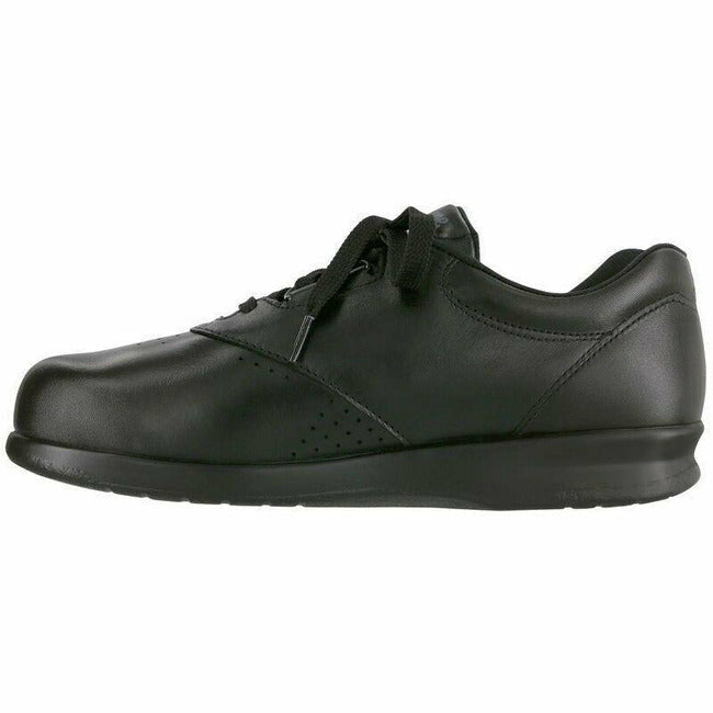 SAS Women's Freetime easy Laceup Comfort Walking Shoe Black Leather SAS FOOTWEAR Roderer Shoe Center